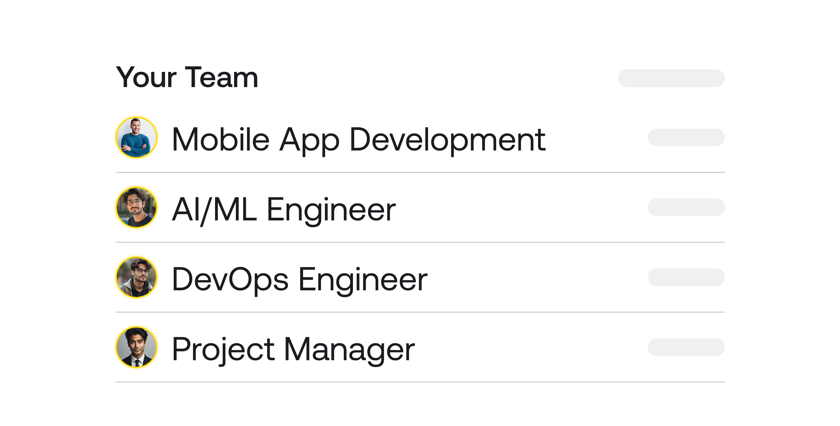 Dedicated Team
